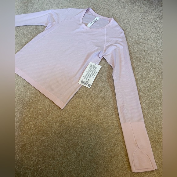 NWT Lululemon Swiftly Tech Long-Sleeve Shirt 2.0 *Race Length Meadowsweet Pink - Picture 5 of 12
